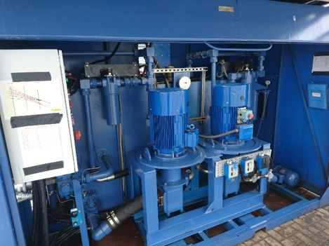 flushing and water separation rig